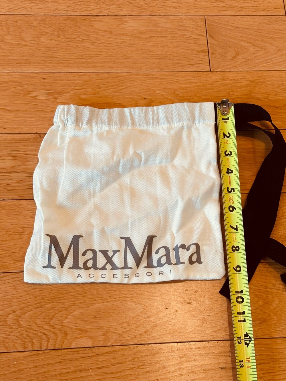 MaxMara White Drawstring Accessory Dust Bag